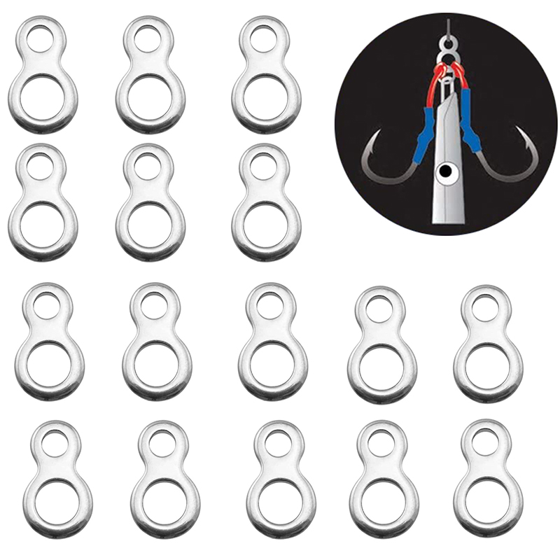 Fishing Equipment On Sale - 10-50pcs baja tahan karat memancing cincin