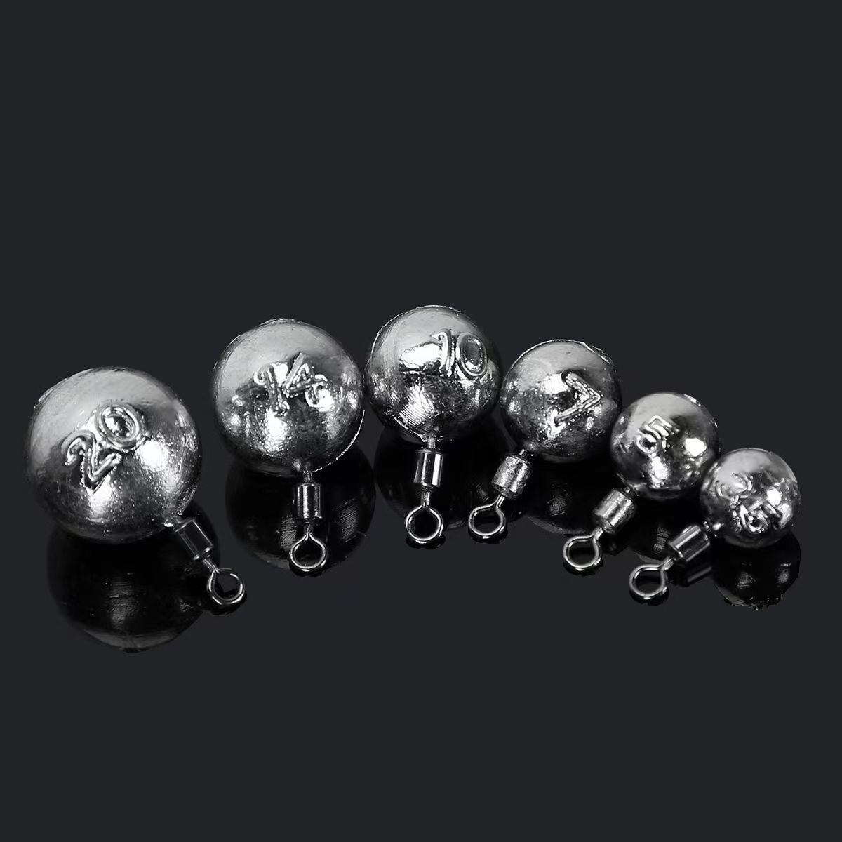 10pcs Pemberat Pancing Bulat 5 - Fishing Equipment On Sale ulasan dan harga