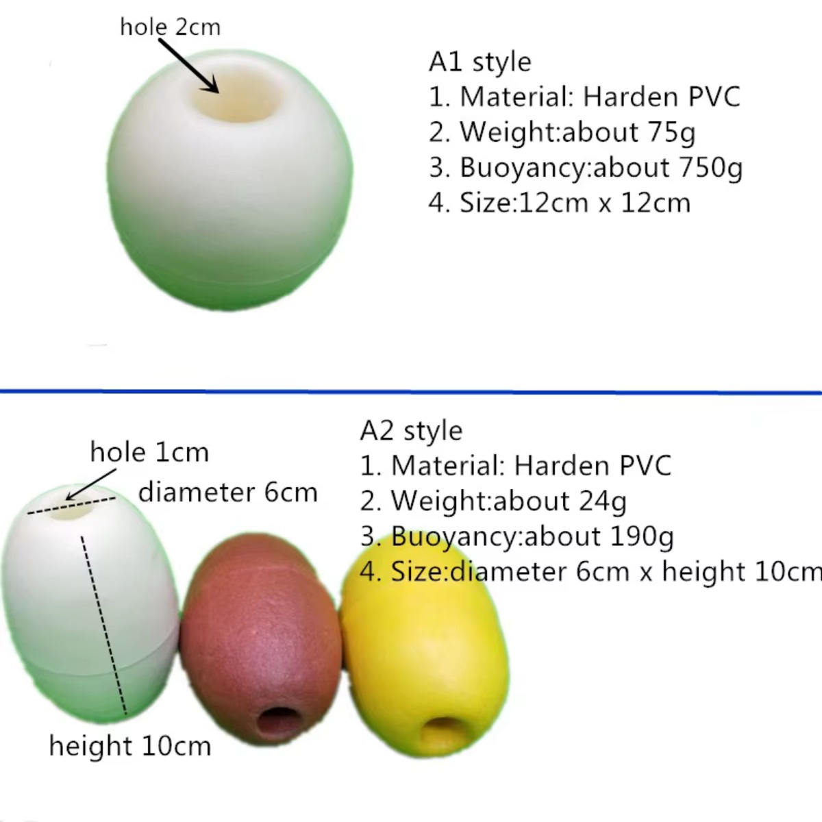PVC keras busa mengambang ball - Fishing Equipment Net ulasan dan harga